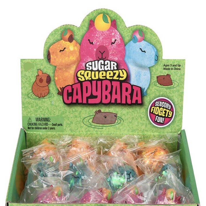 Holiday Farm - Wholesale Squishy Toy - Kids & Baby - Capybara Squeezy Sugar Kids Toy- Christmas