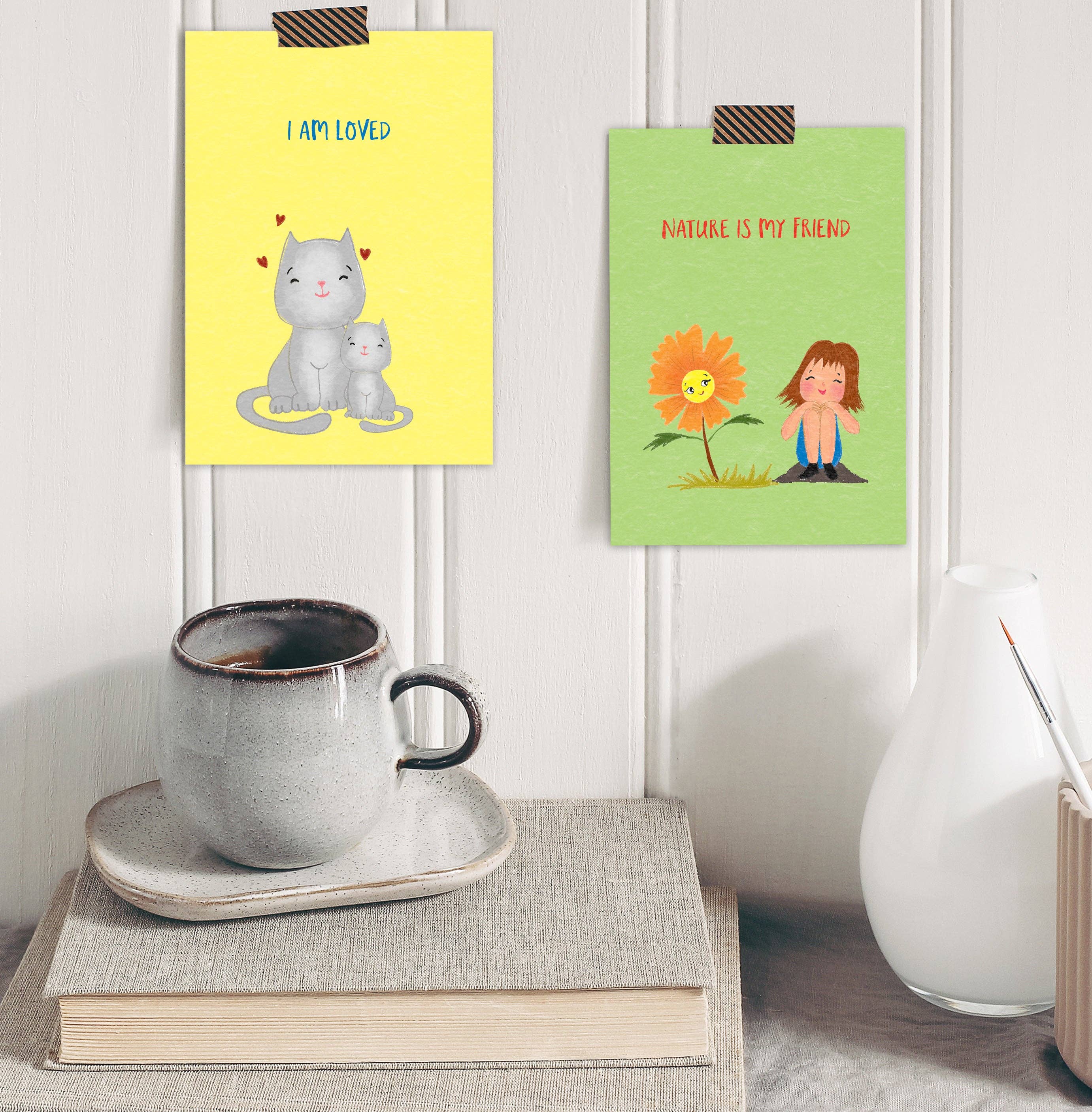 BYANIKA - Vente Cartes d'apprentissage – enfant et bébé - 40 cartes d'affirmations positives pour enfants4