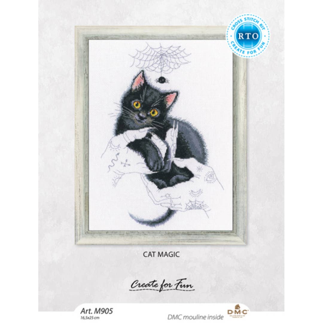 RTO&Collection D'Art (RTO Baltic OU) - Wholesale Embroidery/Cross Stitch Supplies - Cross Stitch Kit RTO Counted Cat Magic M9051