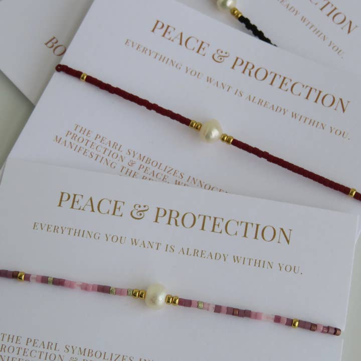 Boutique Suarez Co. - Wholesale Beaded Bracelet - Manifest Peace - Pearl Bracelet37