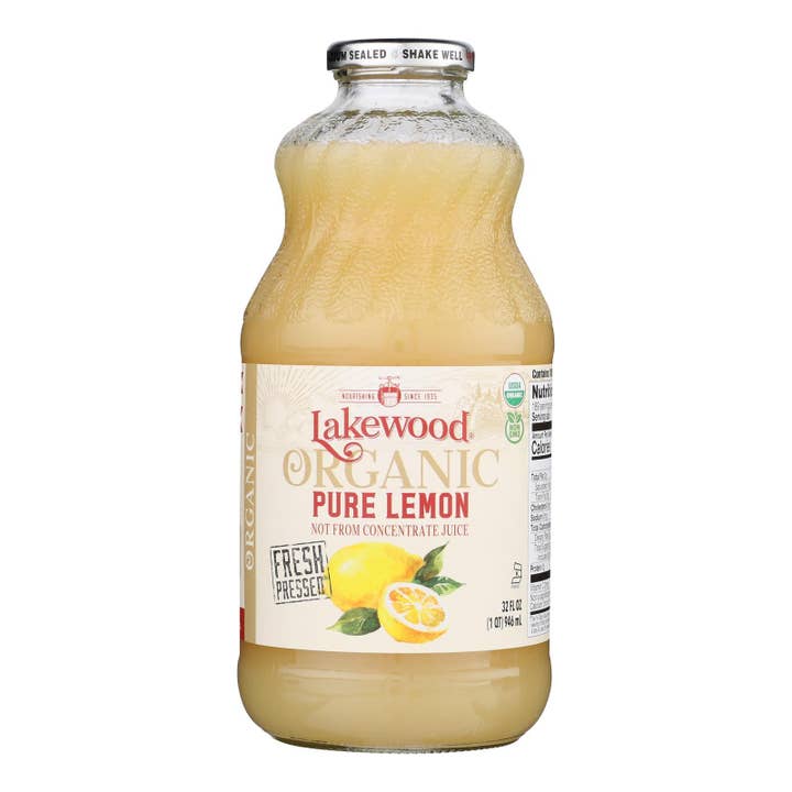 Everyday Supply Co - Wholesale Fruit Juice - Lakewood Organic Pure Lemon Juice, 6-Pack, 32 fl oz