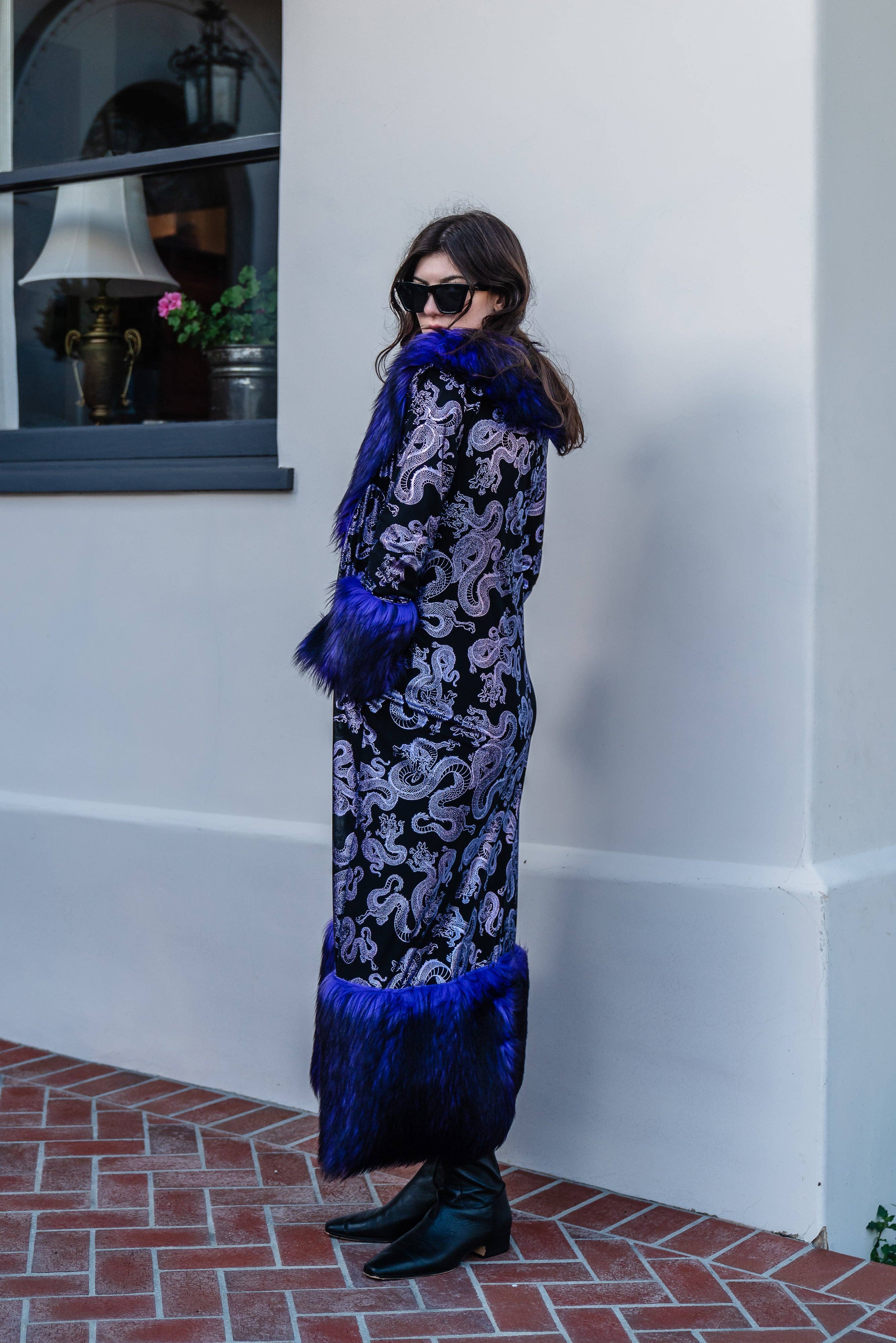 Jennafer Grace - Venta al por mayor Abrigos de piel/piel sintética - Mujer - Abrigo de Piel Sintética Penny Deluxe Nymeria Plum1