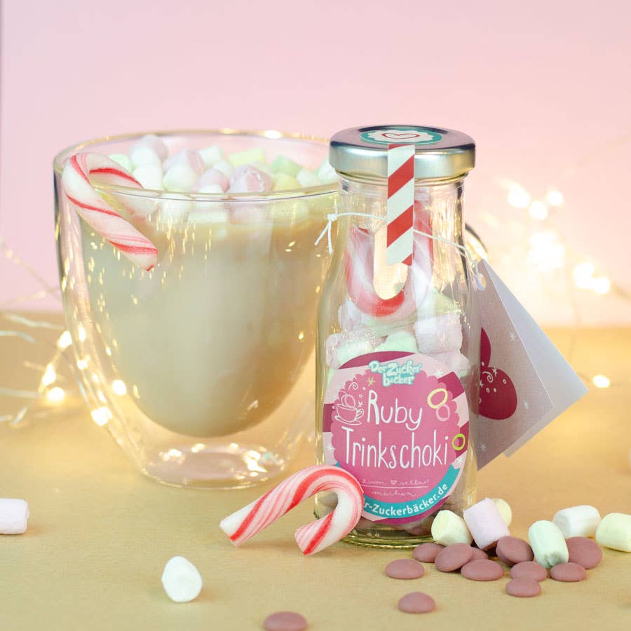 Der Zuckerbäcker - Wholesale DIY Drink Kit - Do It Yourself Bottle Hot Ruby Chocolate Drinking Chocolate4