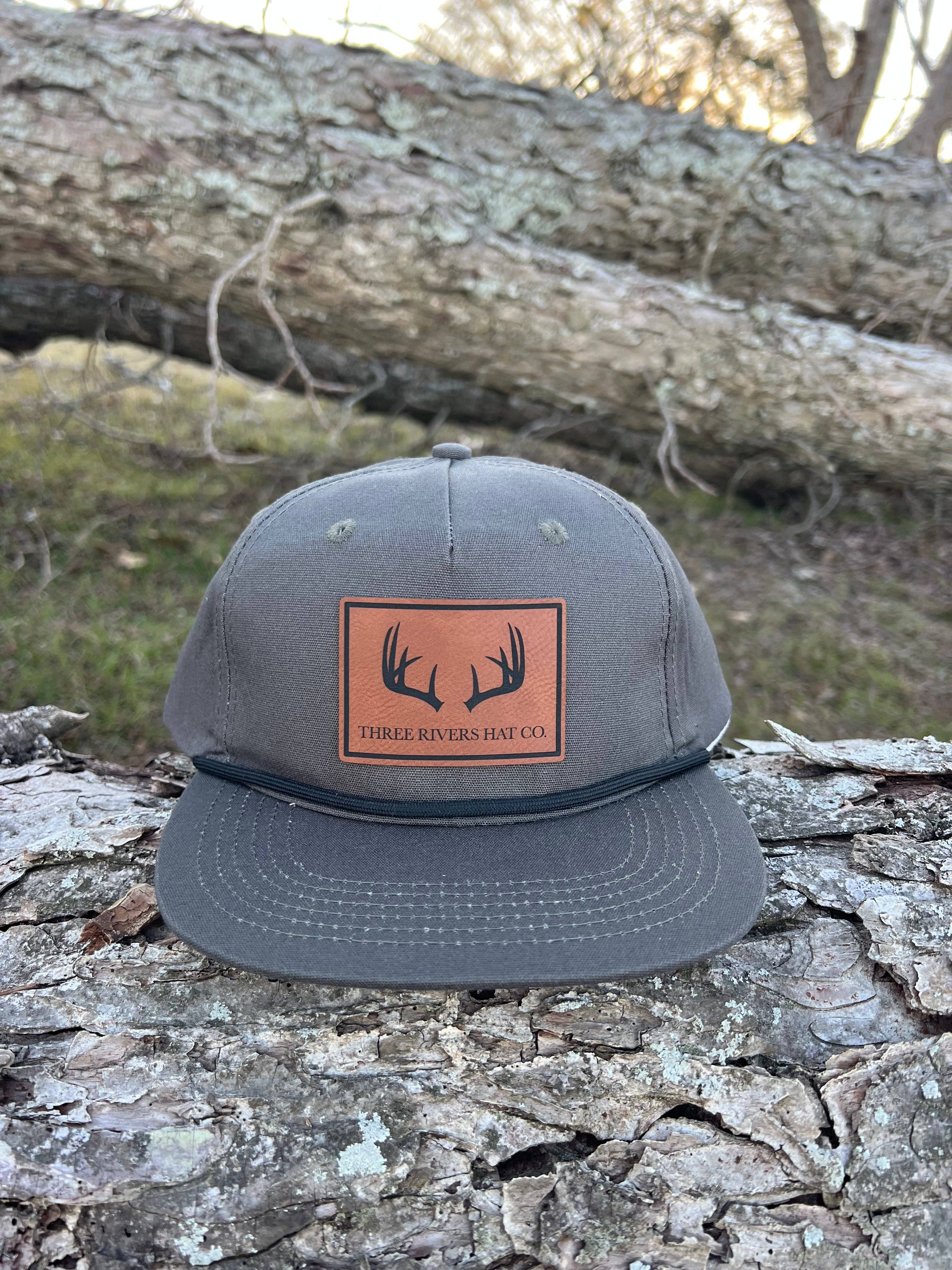 Three Rivers Hat Co. - Vente Casquette de camionneur – unisexe - Cornes de cerf - Casquette à sangle - Unis5