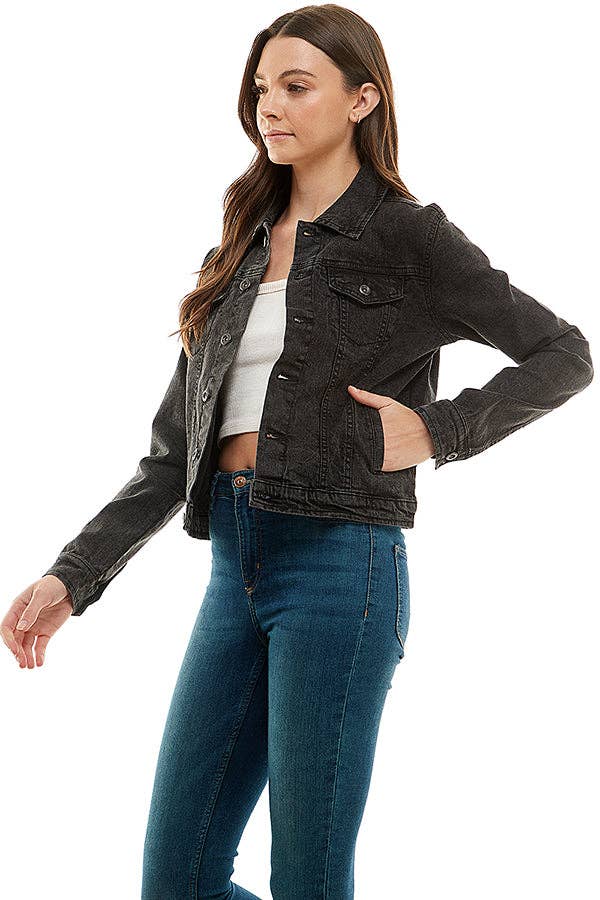 BLUE AGE - Wholesale Denim Jacket - Women's - Cotton Blend Stretched  Ladies  Casual Denim Jacket19