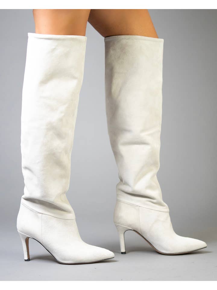 Cynthia Richard - Wholesale Boots - Women's - Greta Winter Ice Kid Suede