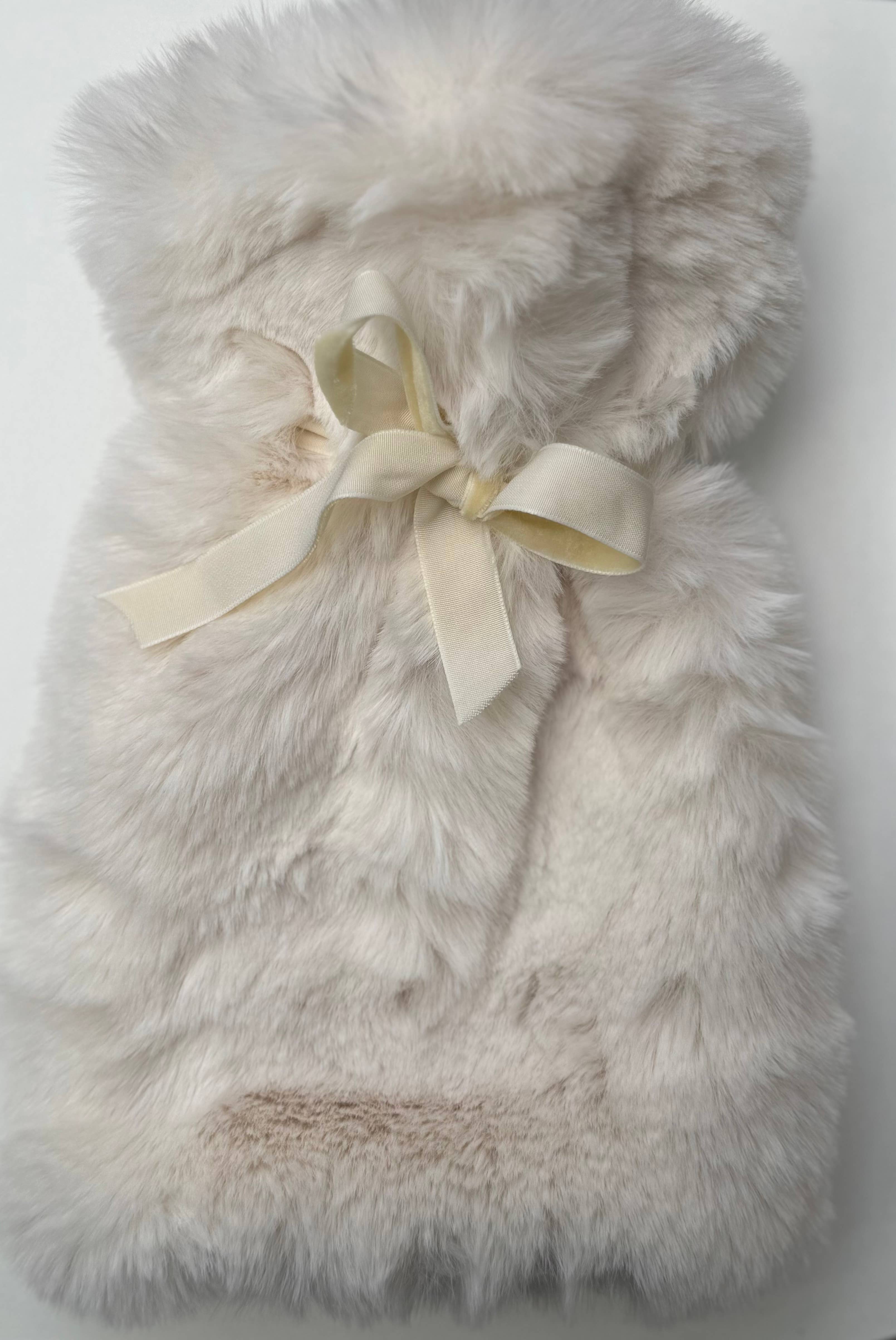Hunters Moon - Wholesale Hot/Cold Compress - Mini cream faux fur hot water bottle0