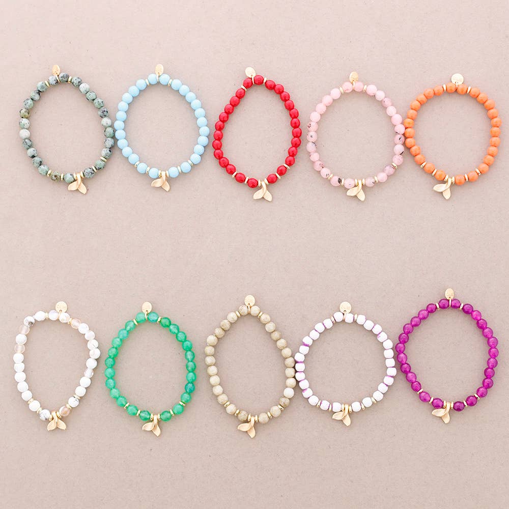 Sonata - Wholesale Beaded Bracelet - Stones Cola Metal Elastic Bracelet1