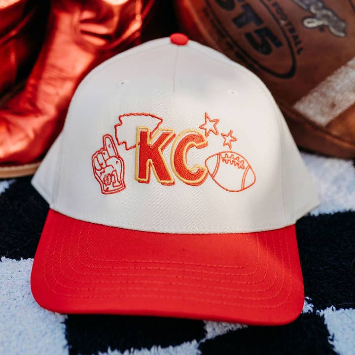 Jules Co - Wholesale Trucker Hat - Women's - KC Doodle Embroidered Hat0