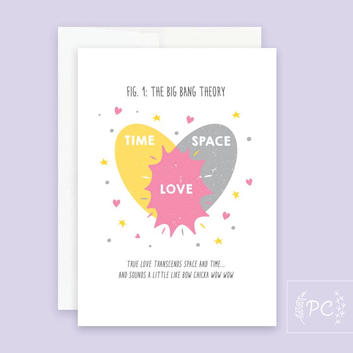 big bang theory | tarjeta de felicitación para venta al por mayor de Prairie Chick Prints