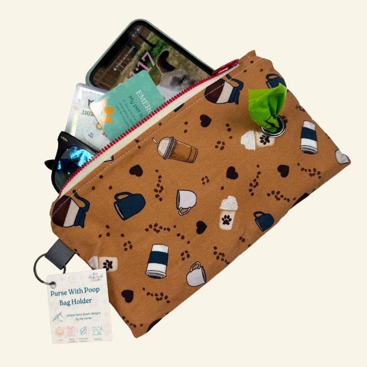 Coffee Pawnoisseur Pet Ready Purse for wholesale by Pet Obsessed People