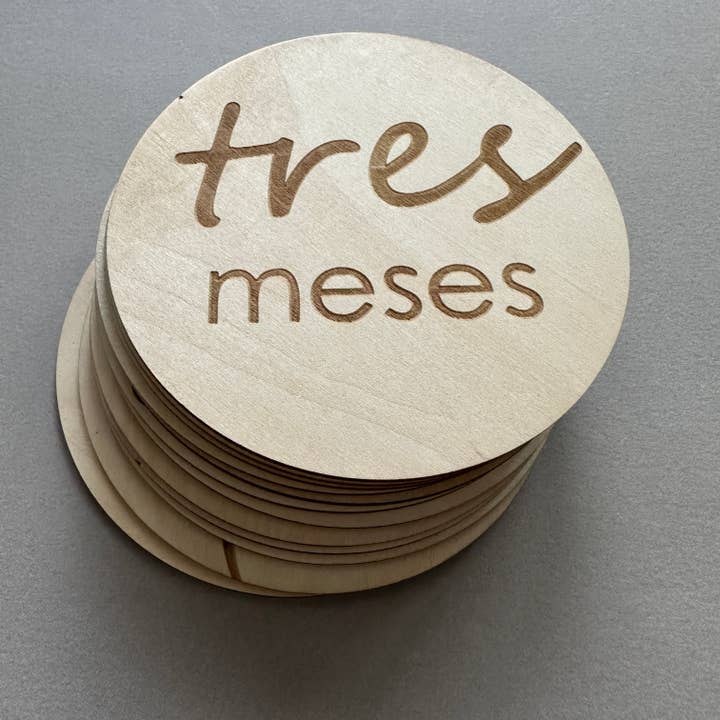 Ali+Oli - Venta al por mayor Tarjetas de bebé - Tarjetas de Hitos Mensuales para Bebés - Español1