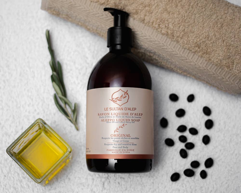 LE SULTAN D'ALEP - Wholesale Body Wash/Shower Gel - Neutral Liquid Aleppo Soap 500 ML1