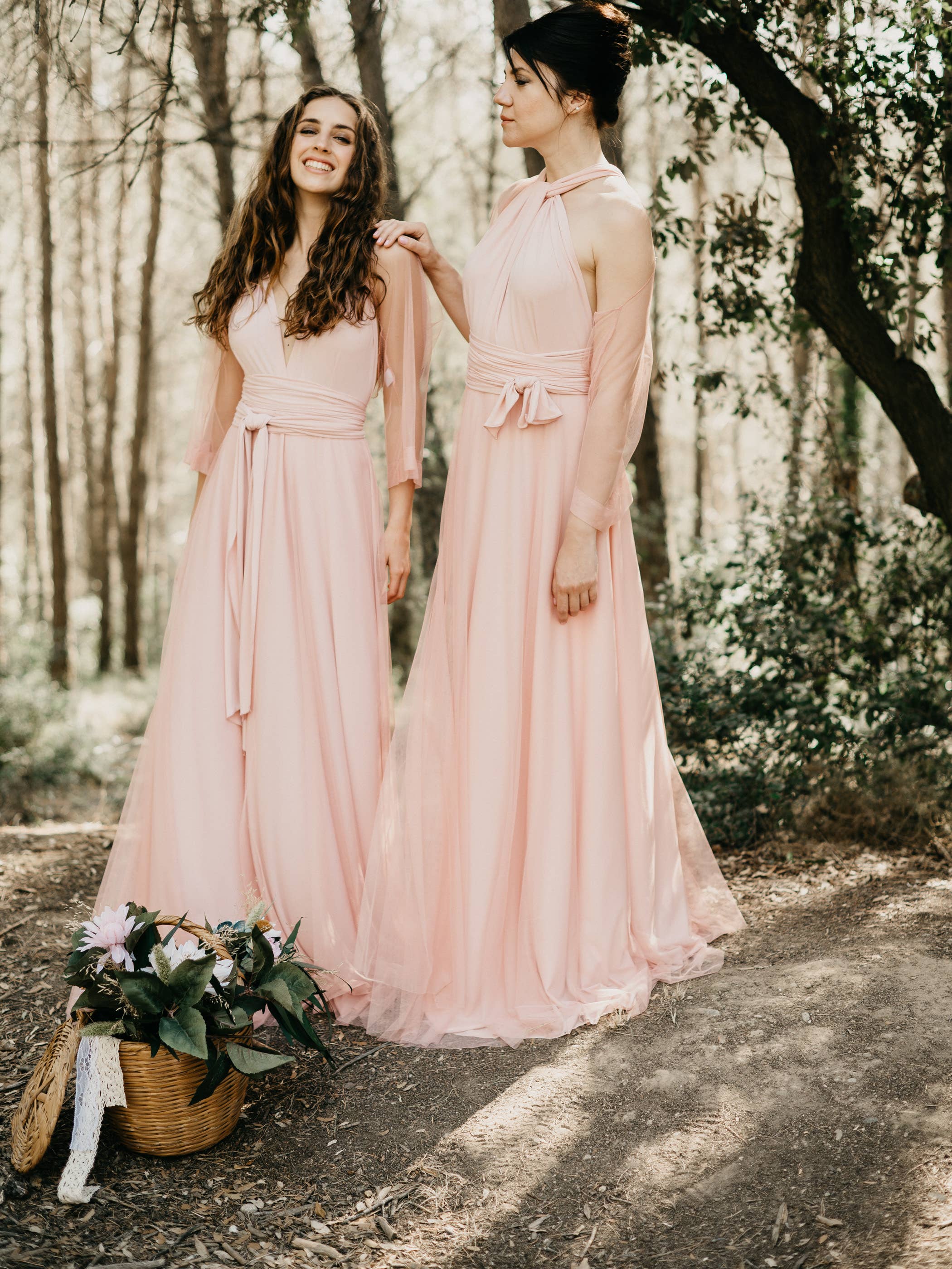 CEYLAN BCN – Vestido - Mulher por atacado – Vestido longo maxi rosa claro1