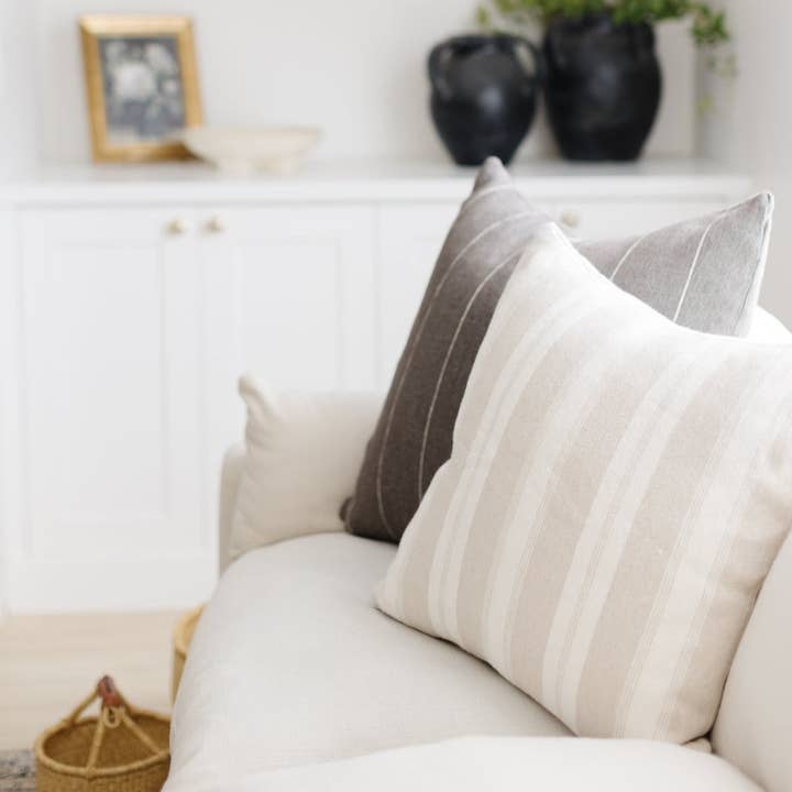 Woven Nook - Wholesale Throw Pillow Cover - Elton In Tan - 18" | 22"