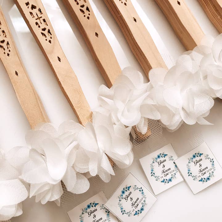 Uniq Favors - Wholesale Party gift - Personalized Wooden Fan Favor, Personalized Fan Bulk Gifts4