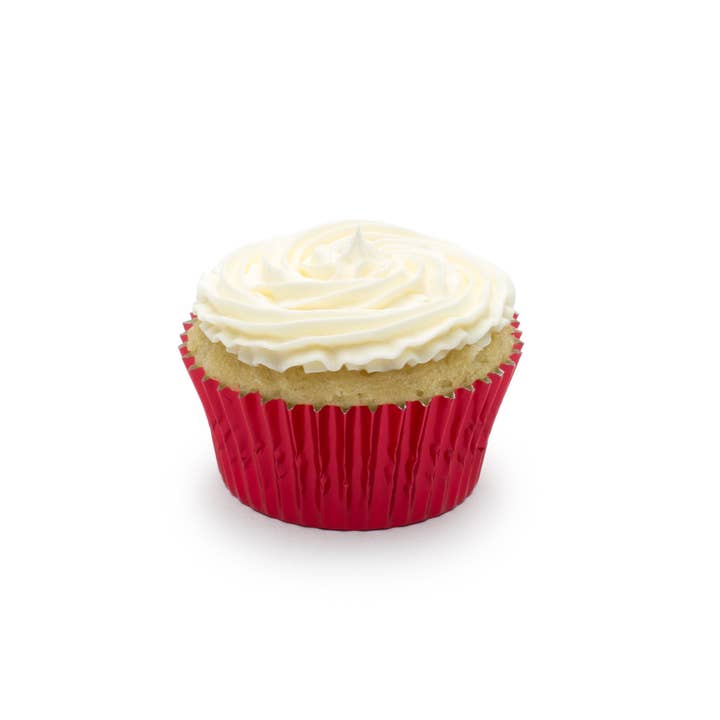 Fox Run Brands - Wholesale Cupcake/Muffin Liner - Fox Run Red Foil Cupcake Liners, 32 Count, 3" x 3"4