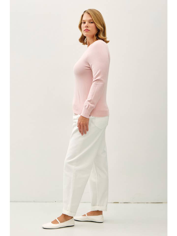 Be Cool - Wholesale Knit Sweater - Women's - PLUS BASIC CREW NECK SOFT KNIT SWEATER3