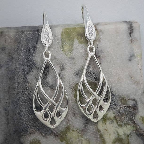 CLANDELA - Wholesale Dangle Earrings - Celtic Open CZ Hooks1
