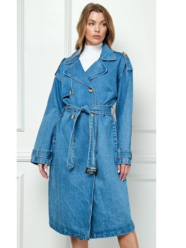 Gabardina de mezclilla Med para venta al por mayor de MintChoco