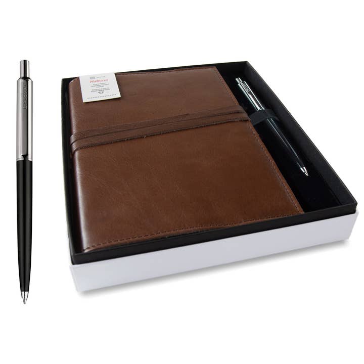 LEATHERKIND Nabucco A5 Refillable Journal Gift Set with Pen for wholesale by Creatico