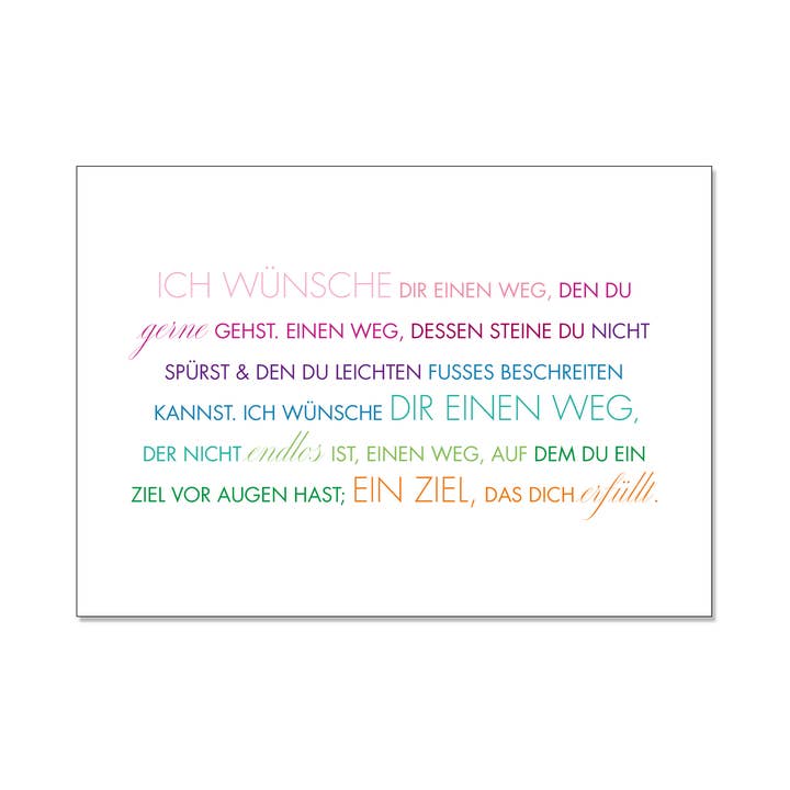 Postcard across, path for wholesale by Langelütje