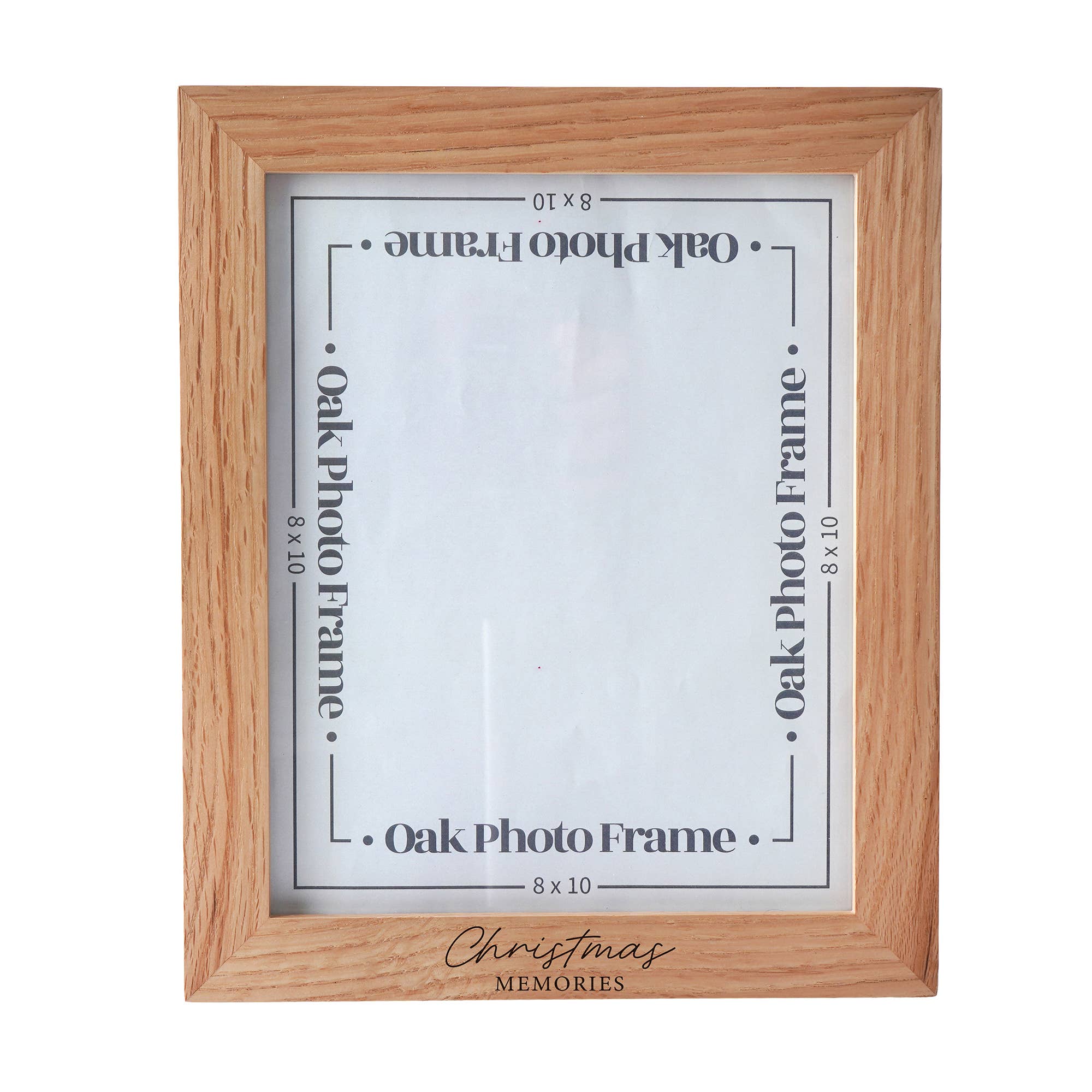 CGB Giftware – wholesale Picture frame – 'Christmas Memories' 8x10 Oak Photo Frame1