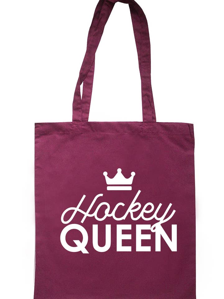 Hockey Queen Tote Bag TB2051 for wholesale by Illustrated Identity