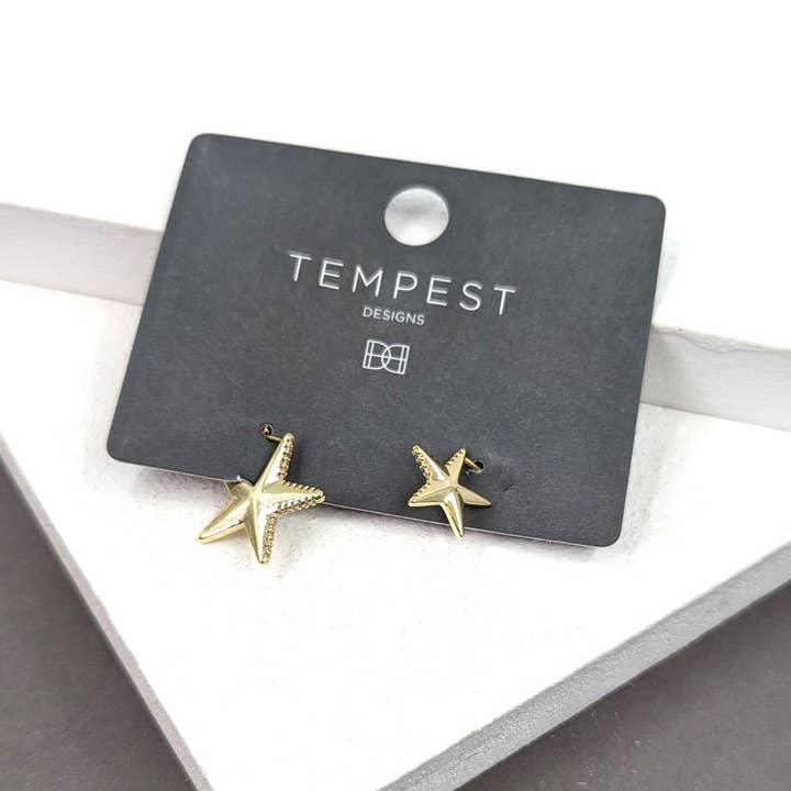 Star earrings for wholesale by Tempest Designs