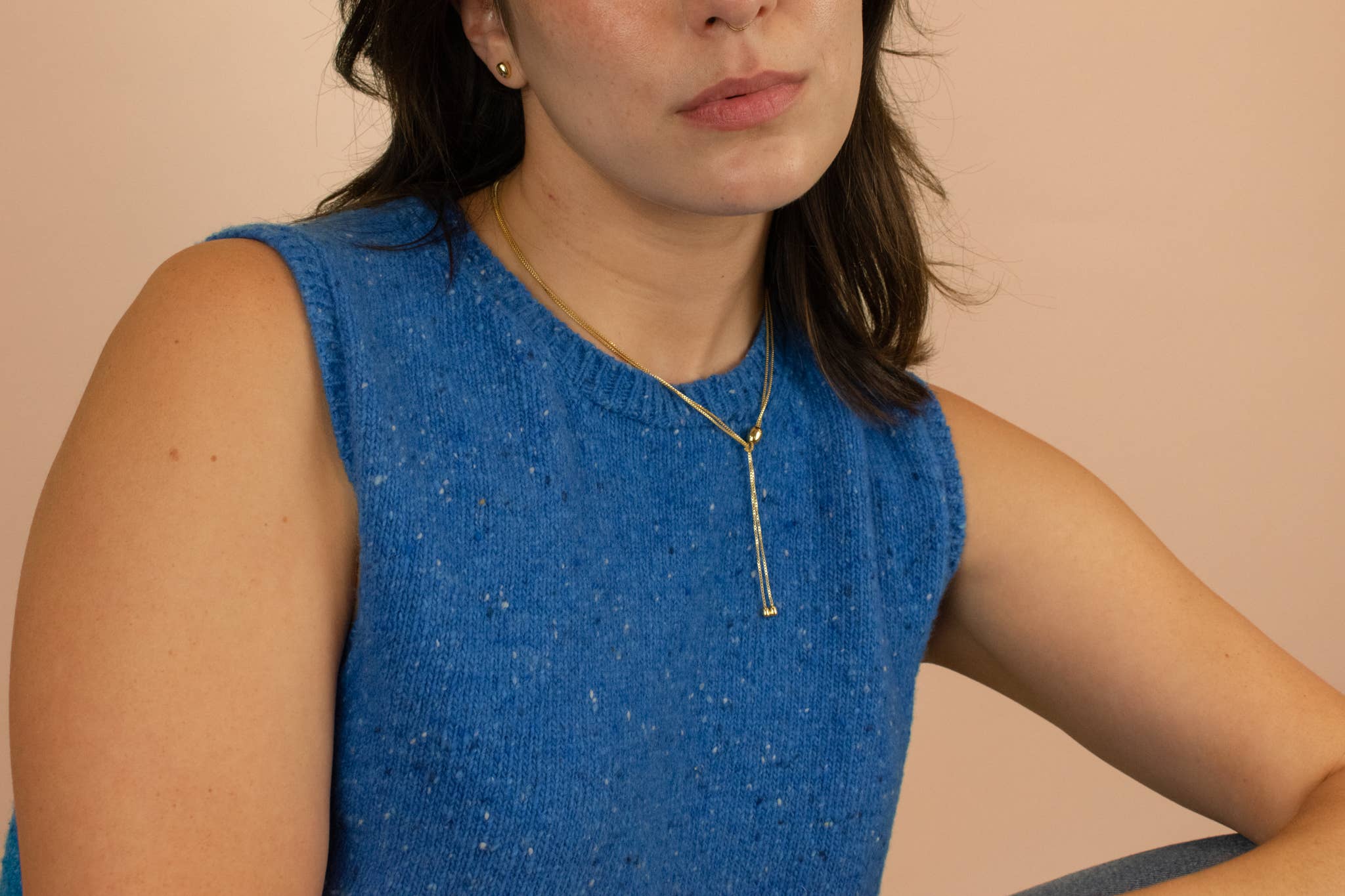 Cold Gold - Wholesale Y-Neck/Lariat Necklace - The Infinity Bolo Necklace in 14k Gold7