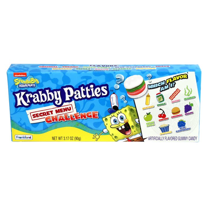 Grandpa Joe's Candy Shop - Wholesale Gummy - SpongeBob Krabby Patties Secret Menu Challenge 3.17oz, 9ct1