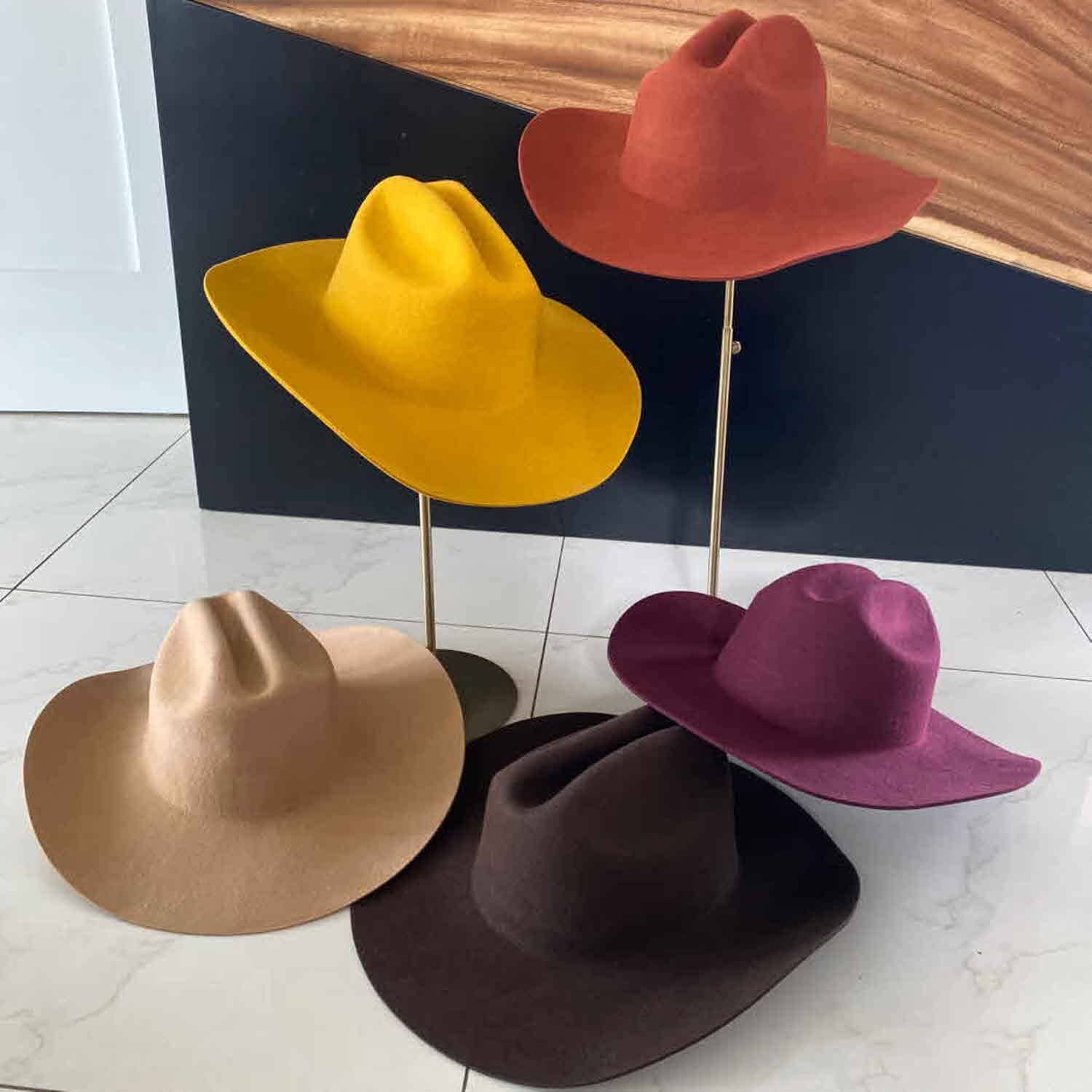 Queens INC - Vente Chapeau de cowboy – femme - Chapeau de cowboy Cattleman classique en laine australienne 3