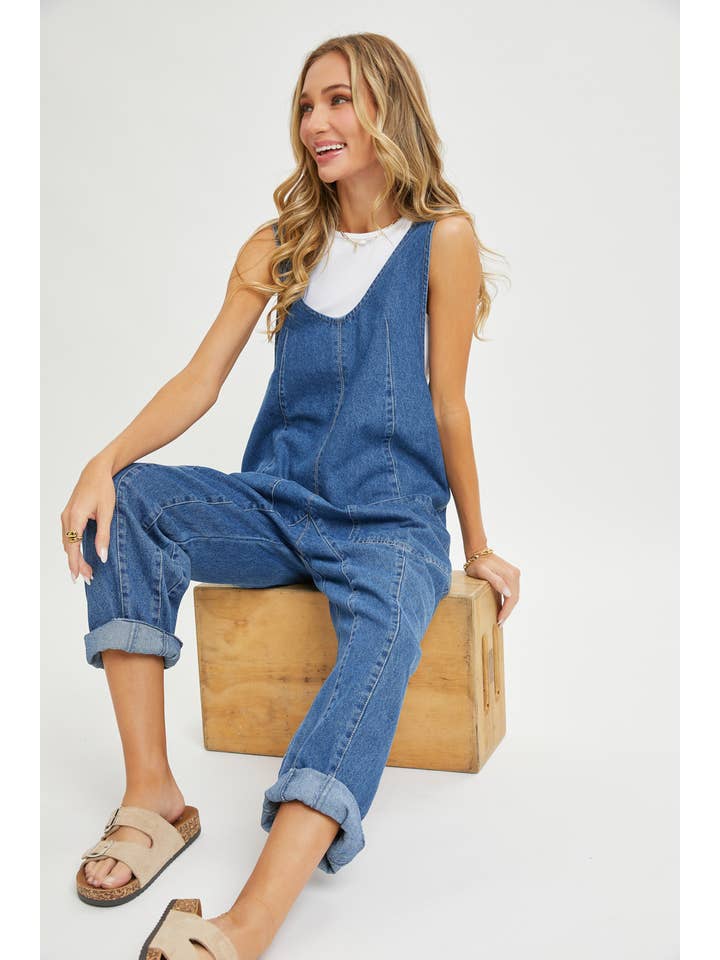 Sweet Lovely by Jen - Wholesale Jumpsuit - Women's - BESTSELLER ONE-AND-DONE DENIM JUMPSUIT12