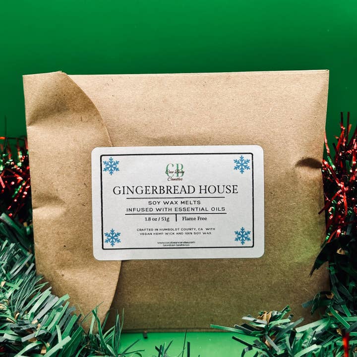 La cire de maison de pain d'épices fond pour la vente par Coco Bean Candles