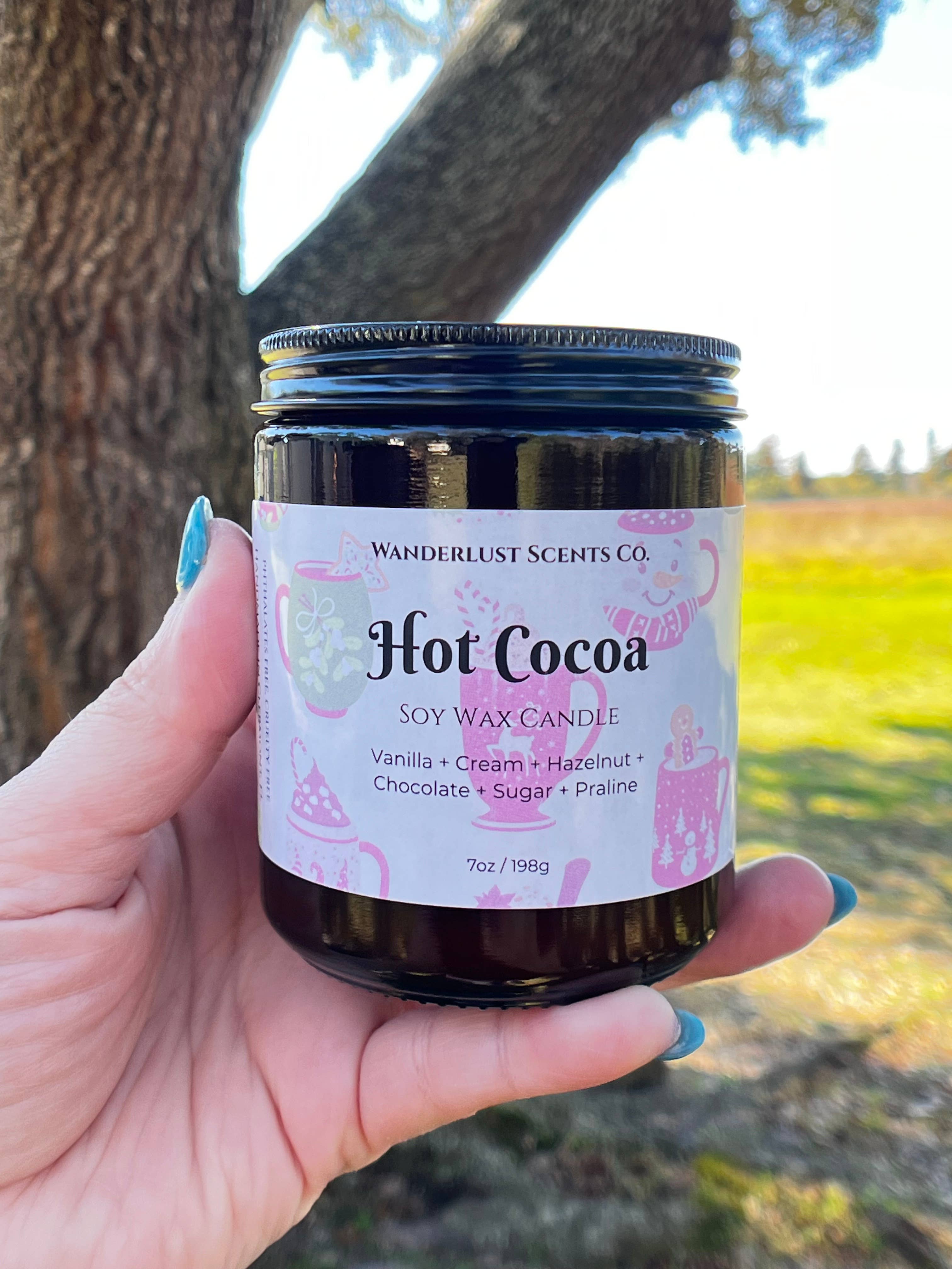 Wanderlust Scents Co. - Wholesale Jar/Filled Candle - Christmas Scented Soy Candles Amber Jar9