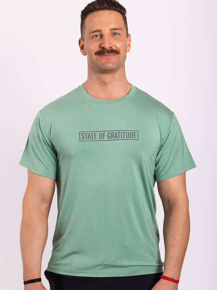 State of Gratitude - Wholesale Screen Printed T-Shirt - Men's - The Bamboo Tee3