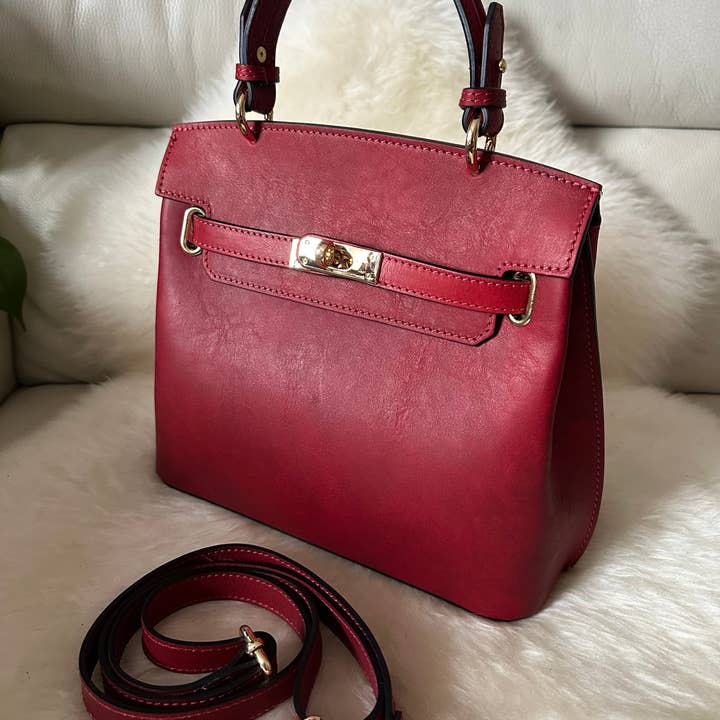 Zhade - Wholesale Top Handle Bag - Women's - CHLOE - full-grain cowhide leather6