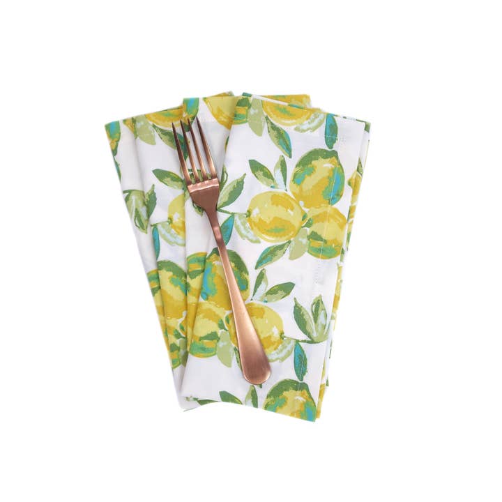 90 West Linen Co. - Wholesale Dinner & Cloth Napkin - Lemon Grove Cloth Napkins, Set of 415