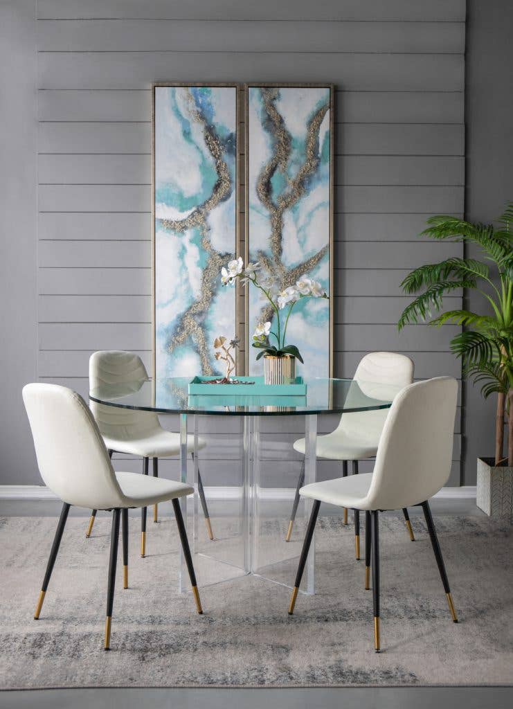 A&B Home Group Inc. - Venta al por mayor Sillas - Juego de 4 sillas de comedor Fausta13