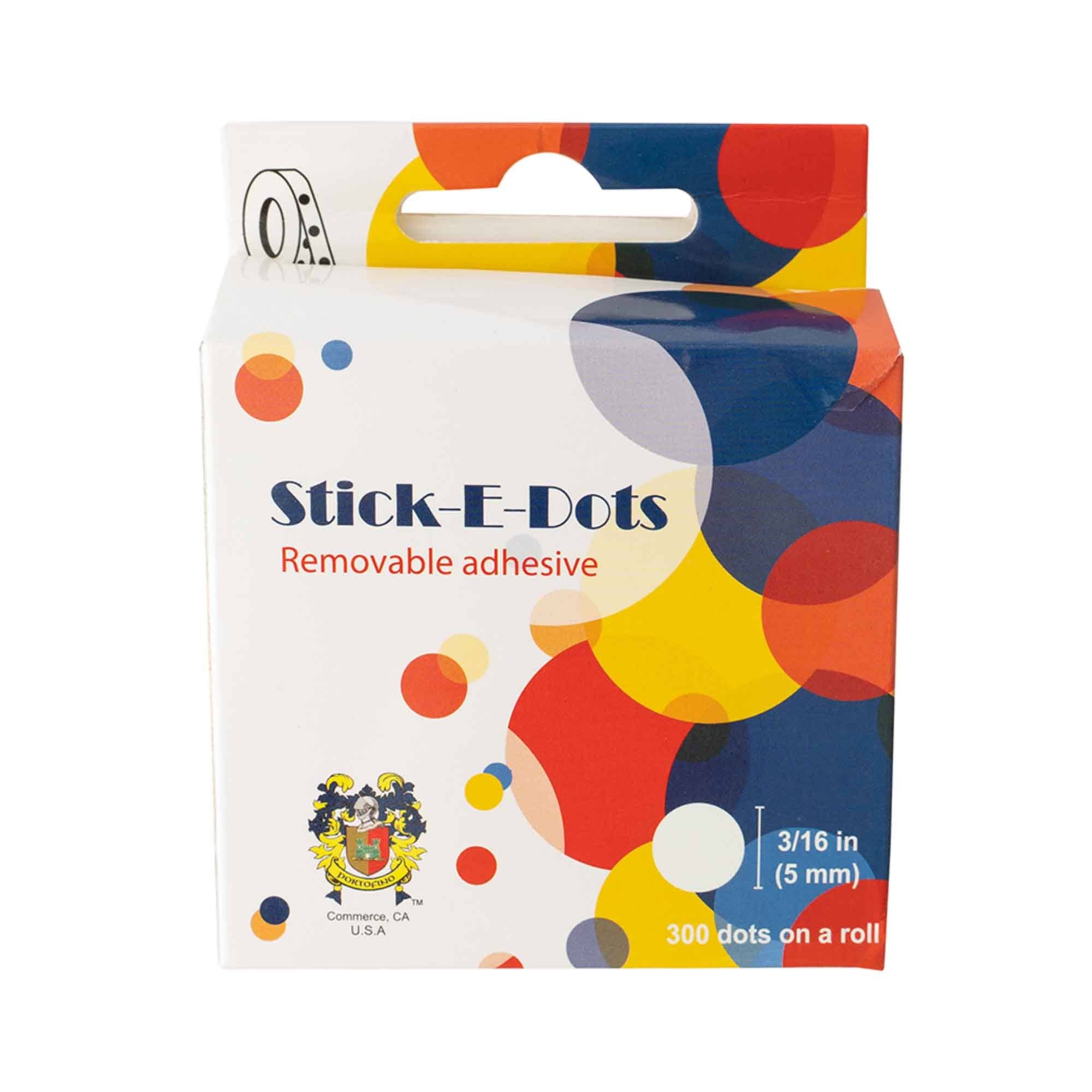 Portofino International Trading, USA - Wholesale Craft Supplies - Stick-E-Dots - 3/16" - 300 dots/roll0