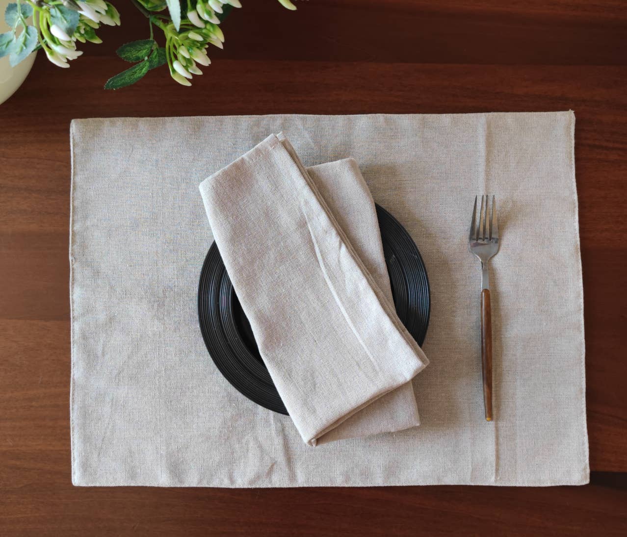 Fennco Styles - Wholesale Dinner & Cloth Napkin - Classic Solid Natural Cloth Napkin