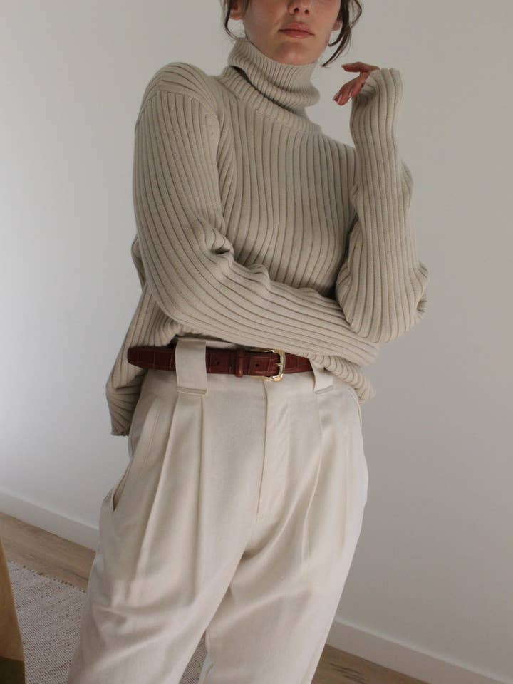 Montana Pima-Baumwollrollkragenpullover für den Großhandel von Na Nin