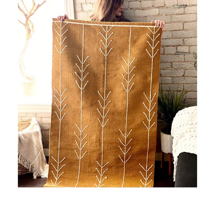 Cushy - Vente Tapis - Tapis Kilim Neutral Arrows0