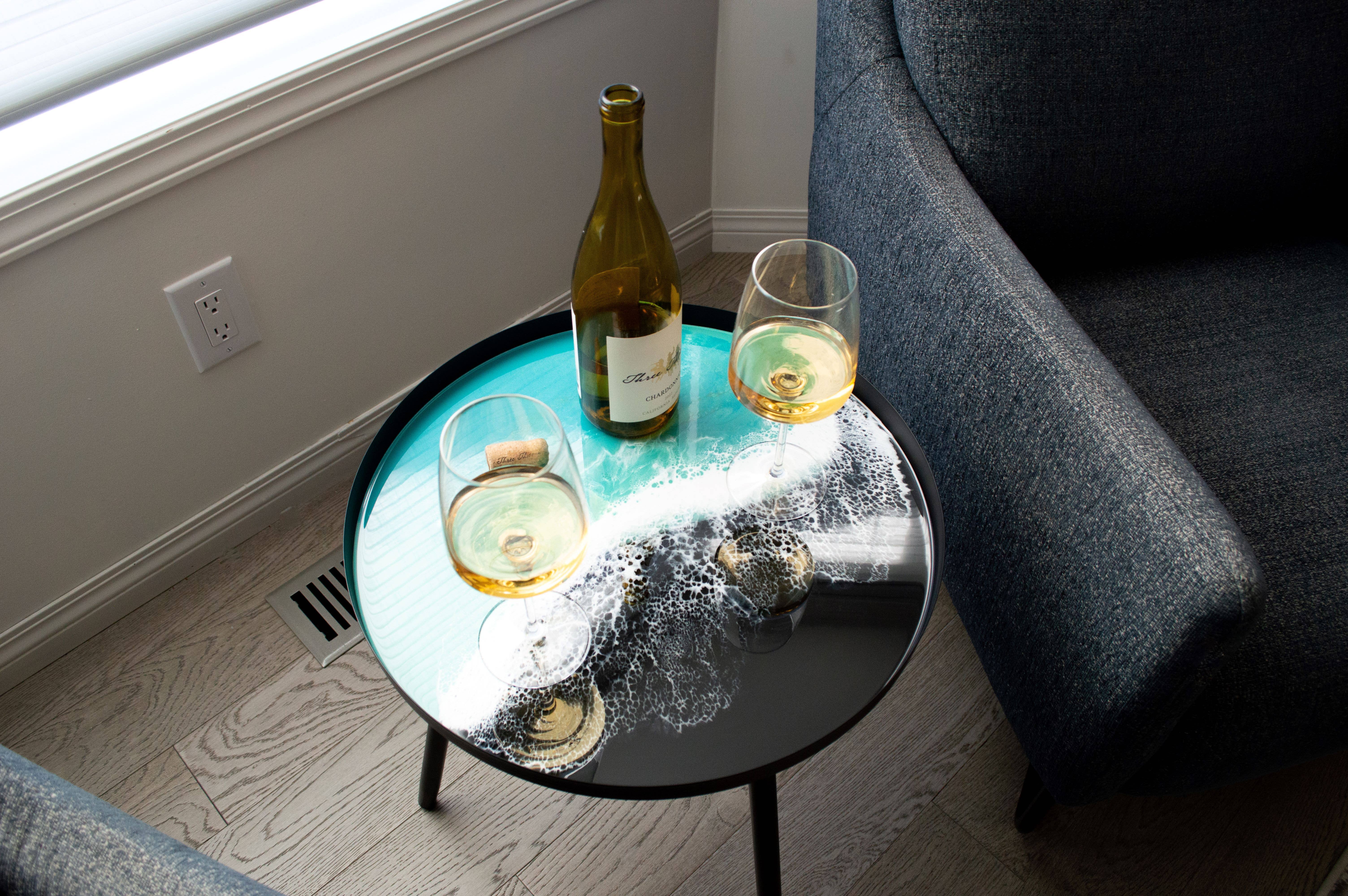 Lynn & Liana Designs - Wholesale Side Table - Resin Accented Side Table - No Tariffs!4