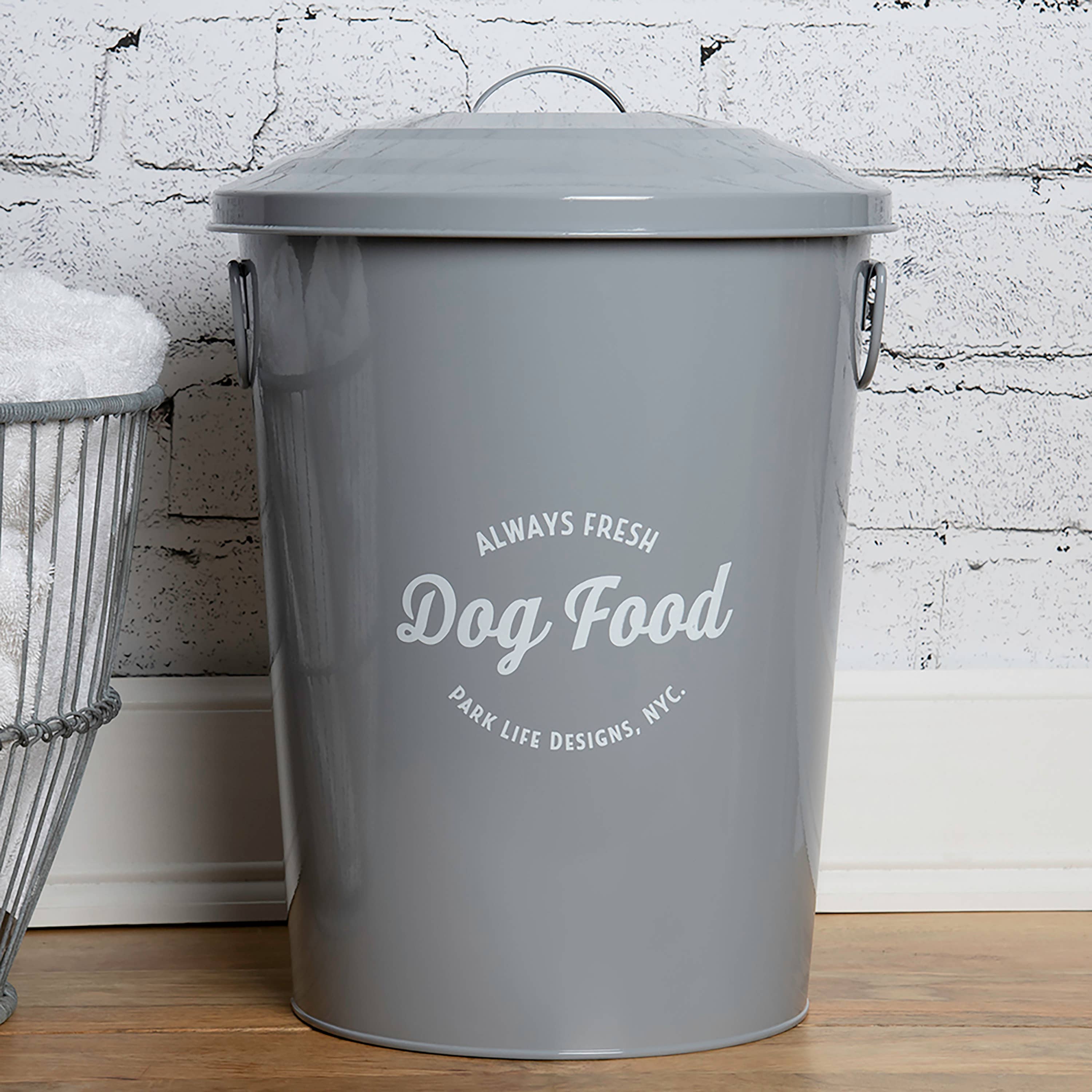 Park Life Designs - Wholesale Food Storage Container - Andreas Grey Pet Food Storage Canisters1