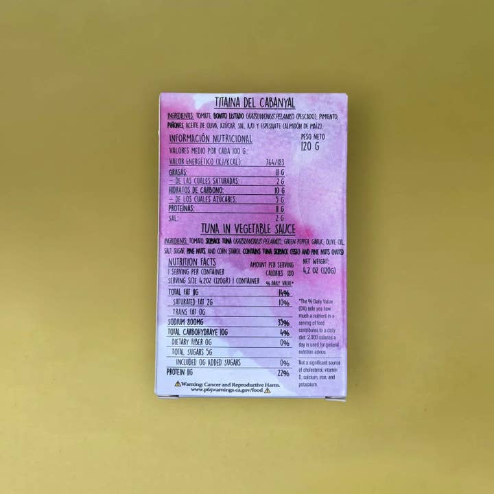 Lata - Wholesale Tinned Fish - Samare Tuna in Vegetable Sauce (Titaina del Cabanyal)3