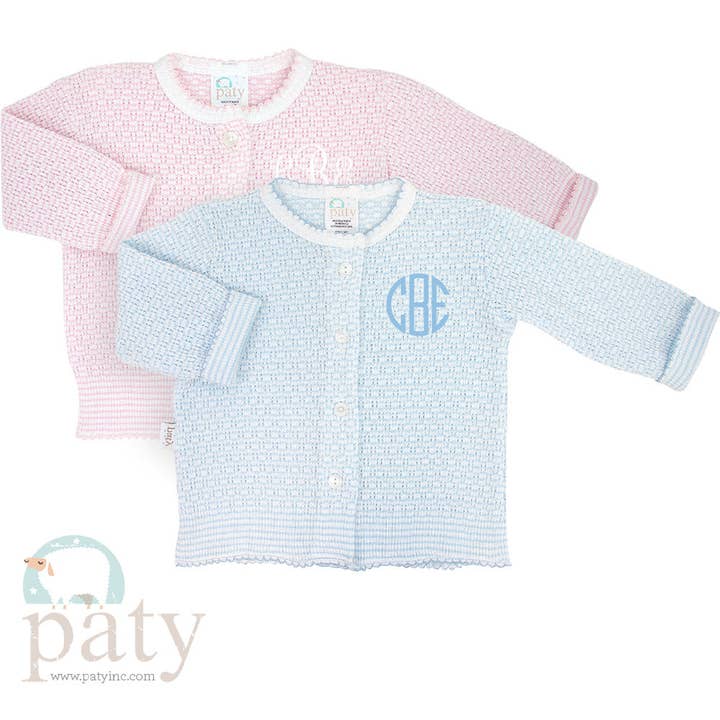 Monogrammed LS Button Up Cardigan Sweater for wholesale by Paty