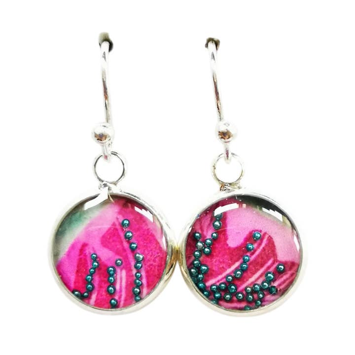 Short Drop Earrings, Sterling Silver - Drama for wholesale by Nimanoma