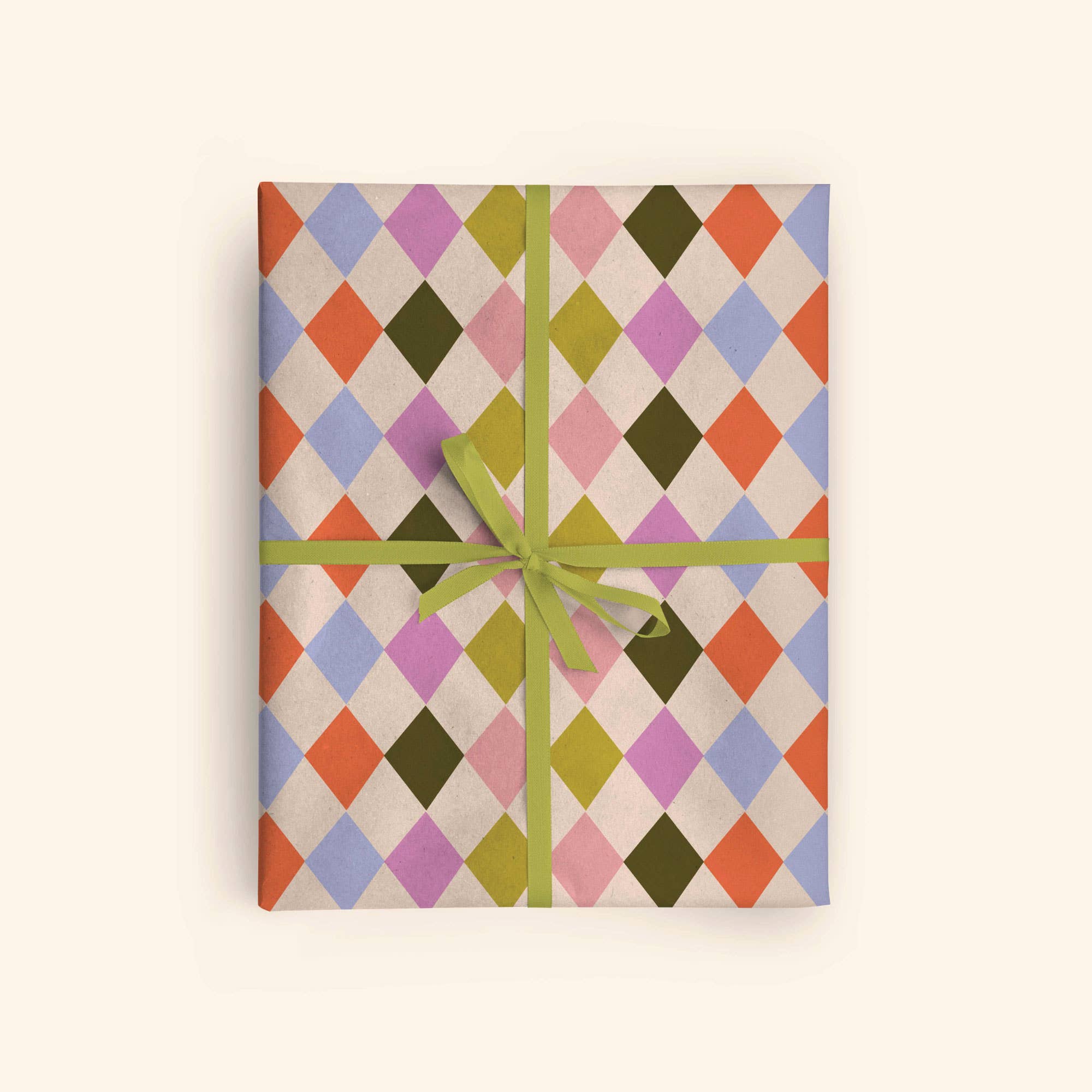 Good Tuesday (Once Upon a Tuesday) - Wholesale Flat Wrap - Harlequin Wrapping Paper | Recycled Diamond Gift Wrap Sheets