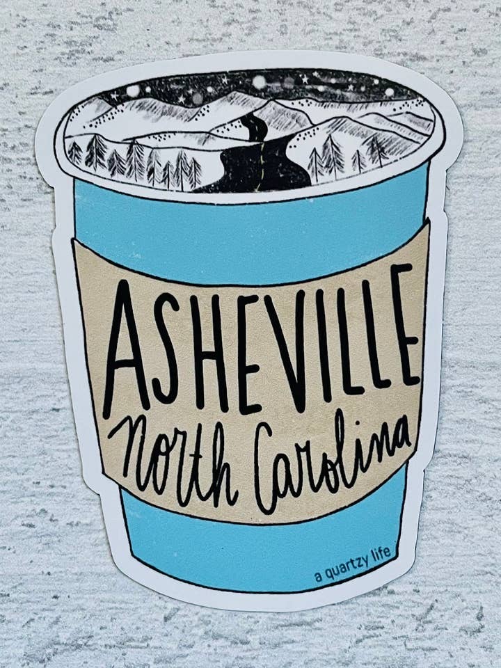 Asheville Coffee Cup Magnet for wholesale by A Quartzy Life